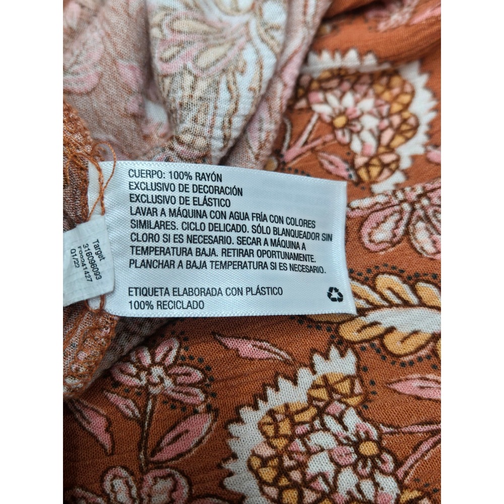Knox Rose Maxi Dress Large Short Sleeve Boho Floral Tassel Boho Cottagecore Chic - Picture 3 of 12